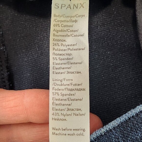 SPANX Jean-ish Leggings Womens Medium 20018R Slimming Stretch Pull On Shaping - Picture 7 of 11